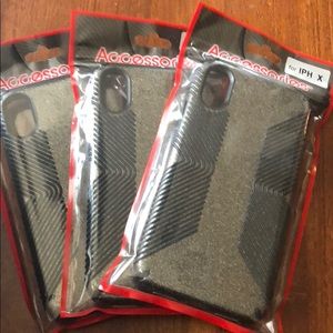 Hard plastic black sparkle case for iPhone
